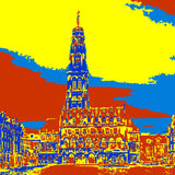 Arras pop art, version jaune