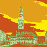 Arras pop art, version orange et vert