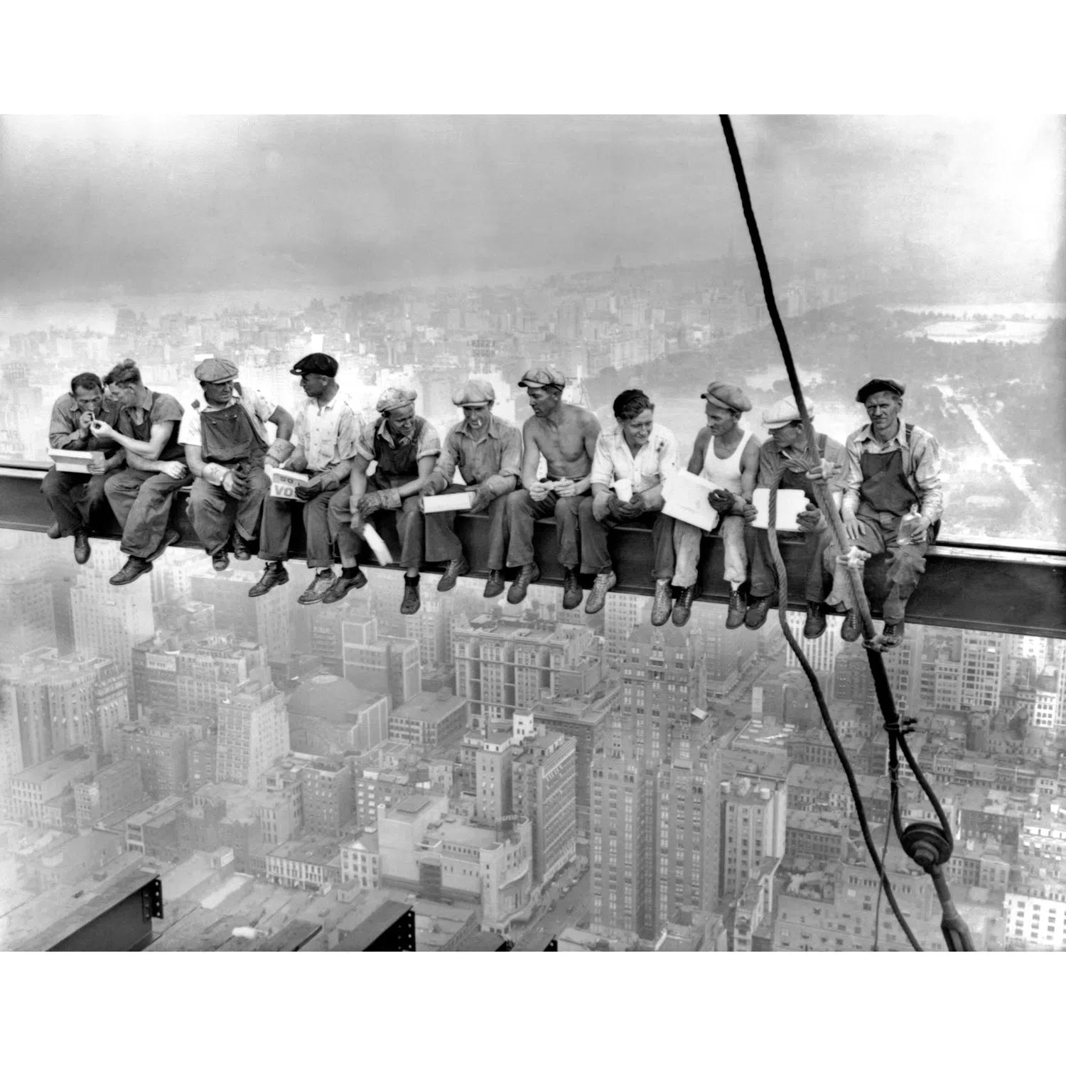Déjeuner en haut d'un building - Charles Ebbets (1932)-Imagesdartistes