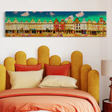 Panorama des maisons de la Grand-Place d'Arras, version colorbook