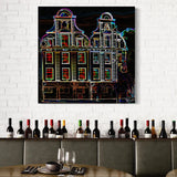 Arras Grand Place, colorlight facades