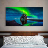 Aurora borealis at Hvitsekur in Iceland