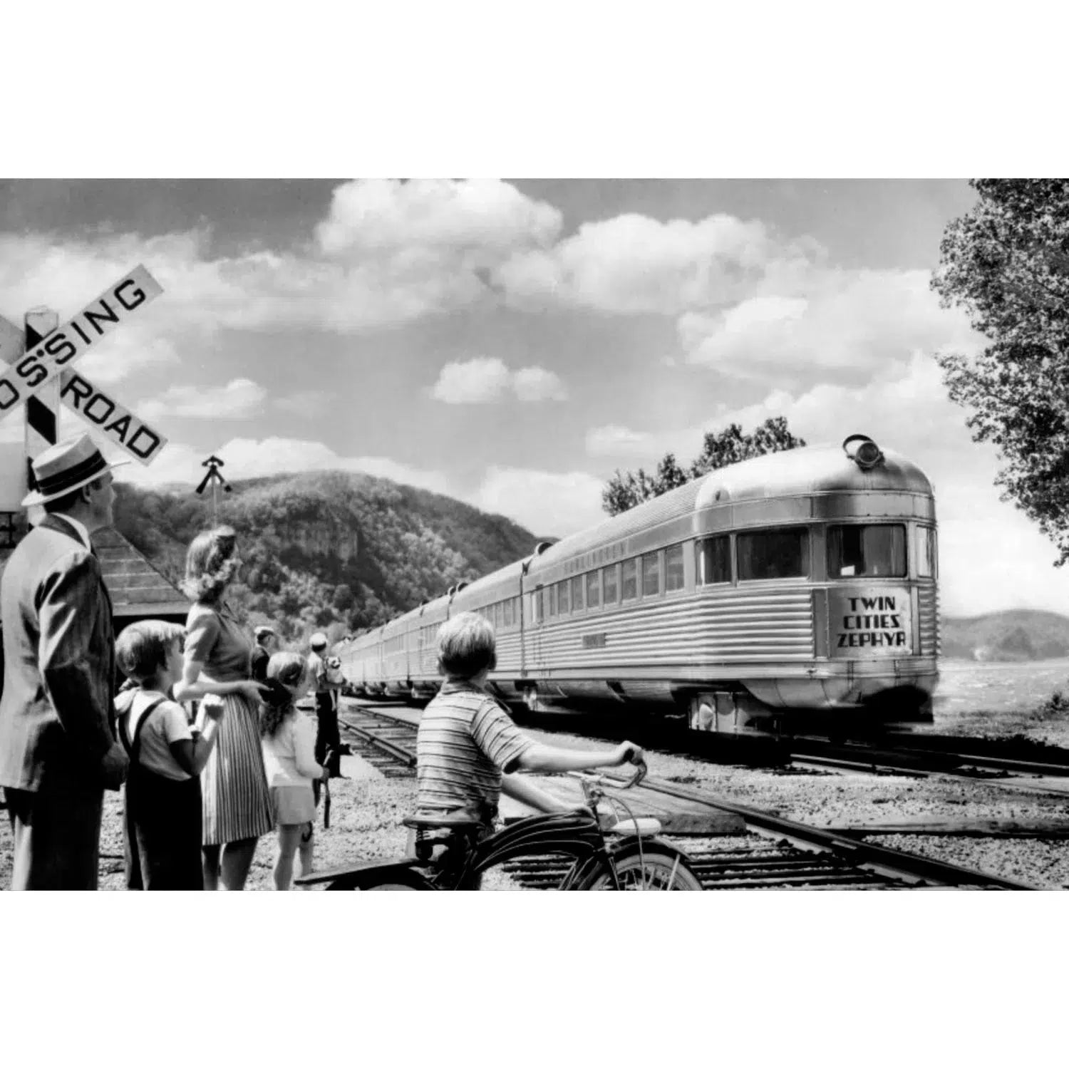 Le train Twin Cities Zephyr dans les années 40-Imagesdartistes