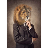 Lion costumé