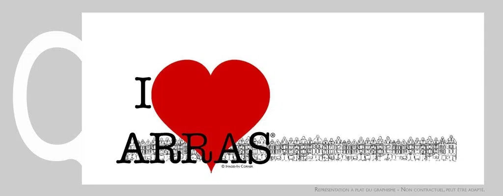 Mug - I Love Arras-Imagesdartistes