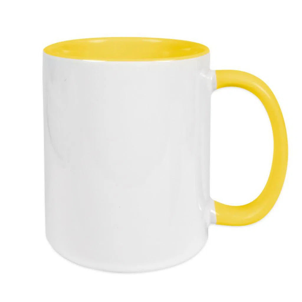 Mug bicolore Jaune clair-Imagesdartistes