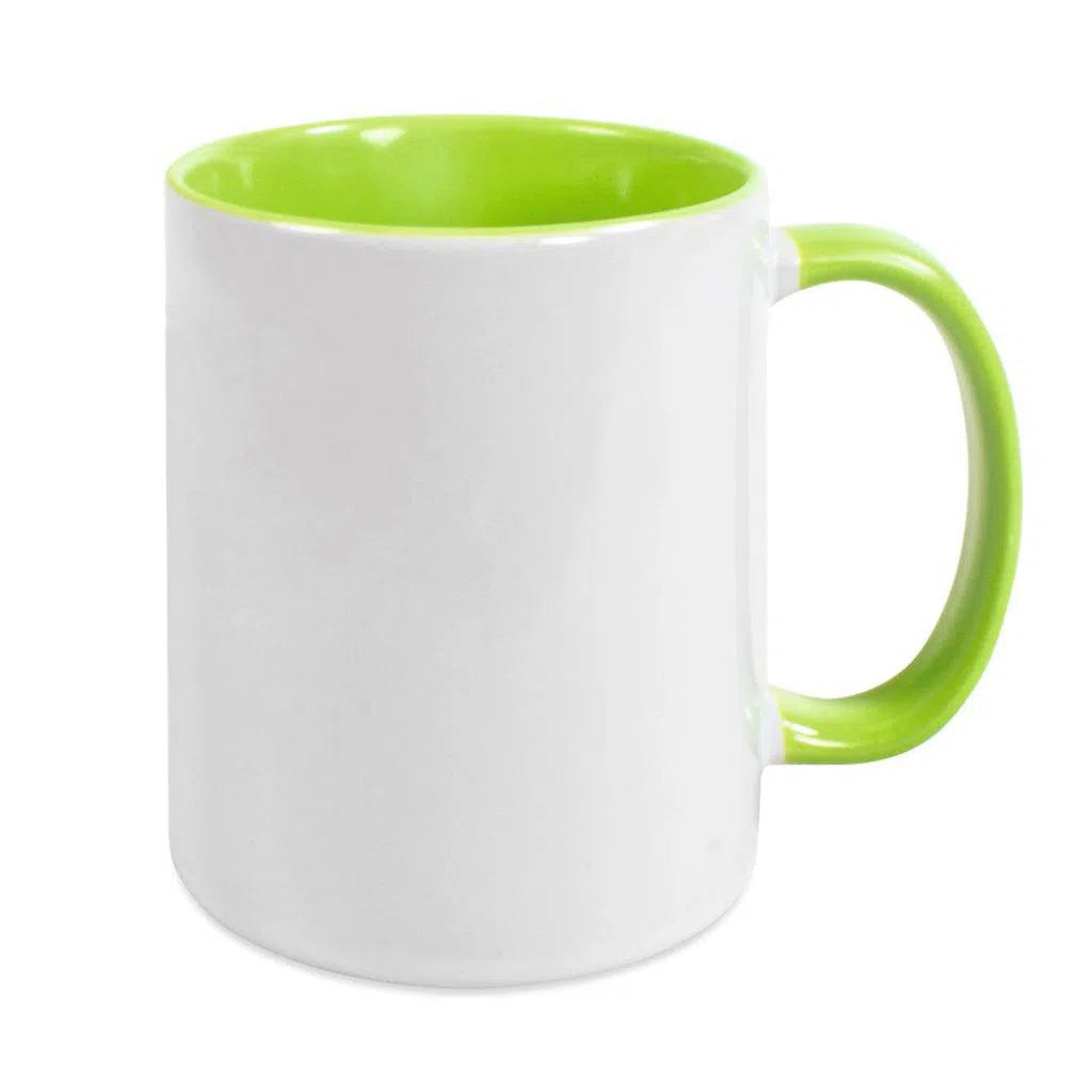 Mug bicolore Vert clair-Imagesdartistes