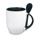 Mug cuillère bicolore Noir-Imagesdartistes