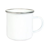Mug métal émaillé blanc (grand modèle)-Imagesdartistes
