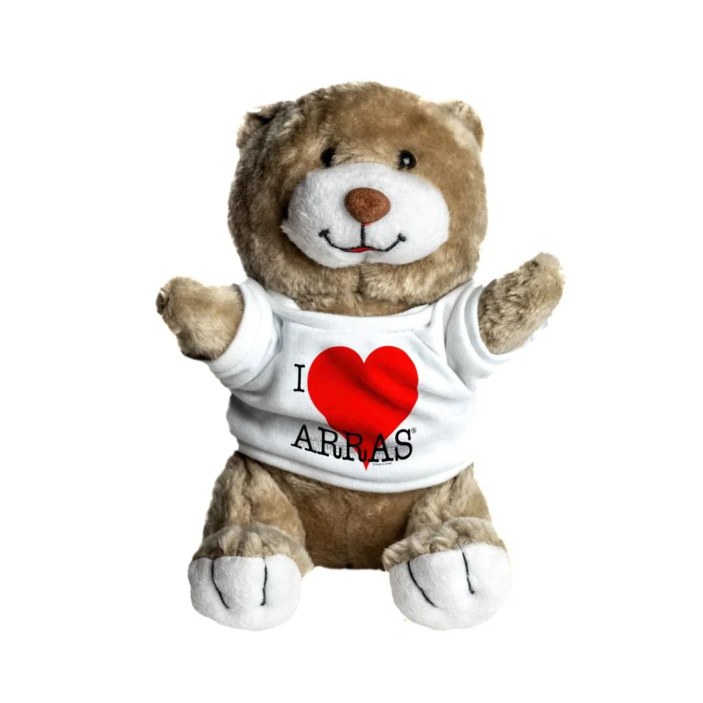 Peluche Ours Fred I love Arras-Imagesdartistes