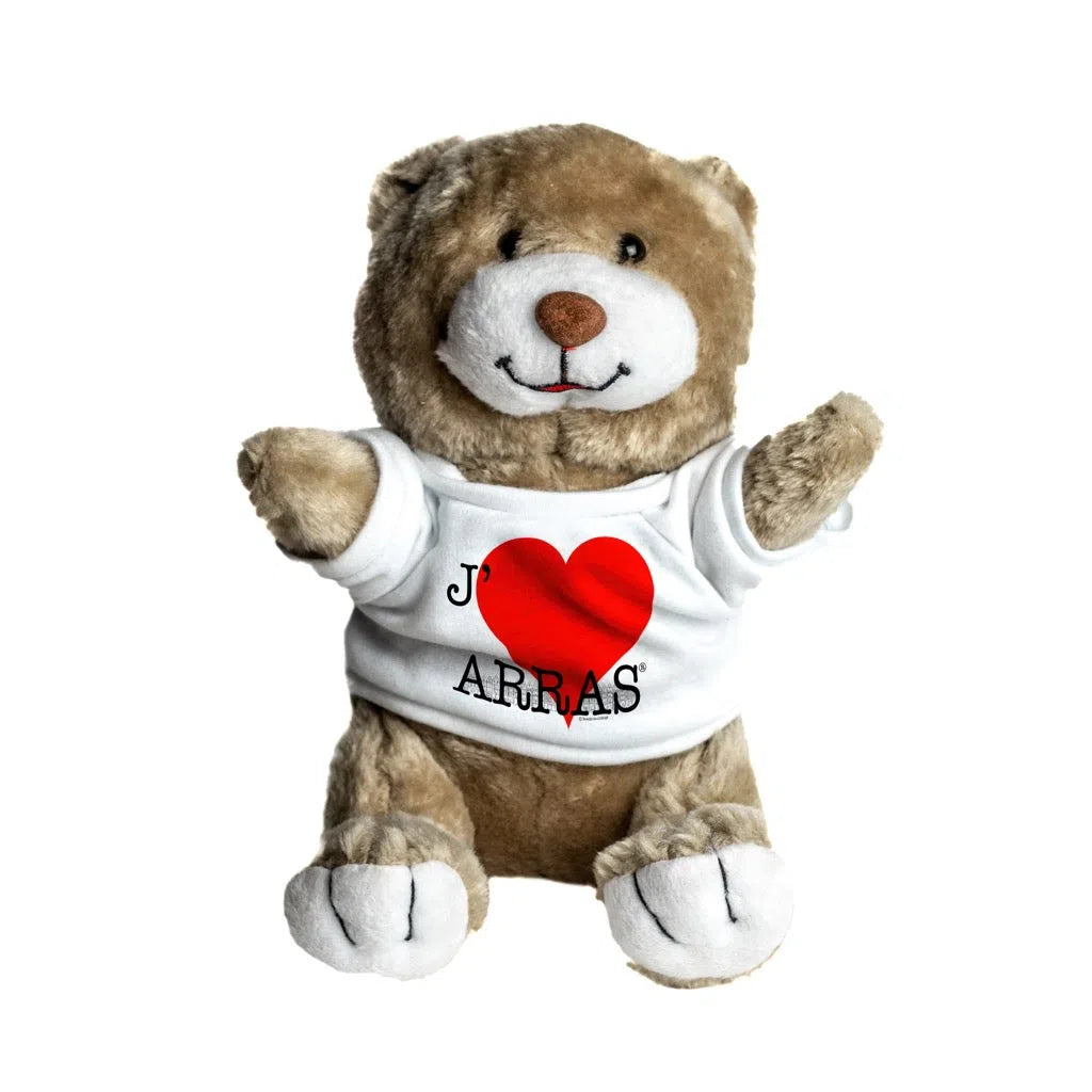 Peluche Ours Fred J'Aime Arras-Imagesdartistes