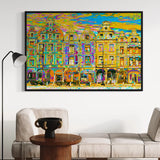 The houses of the squares of Arras, yellow psyche version