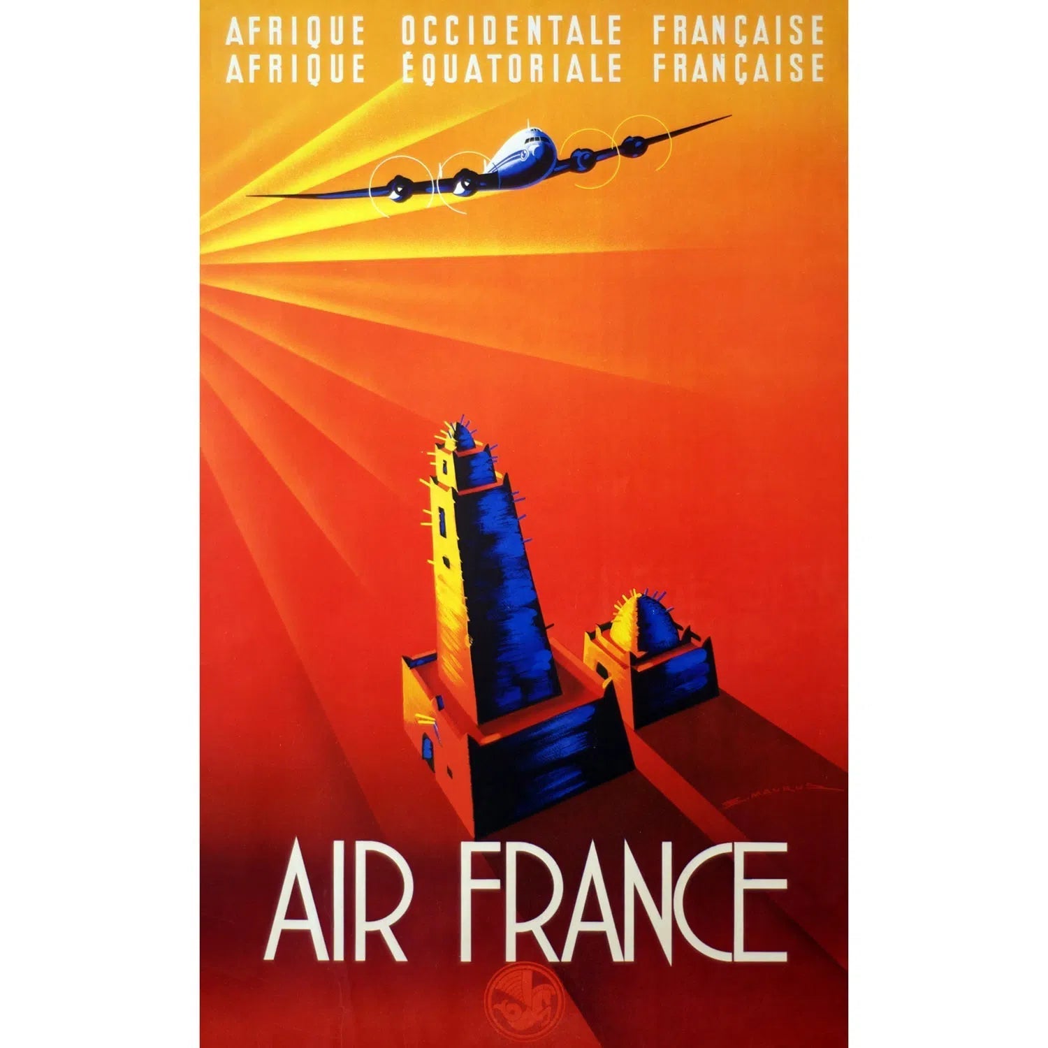 Air France - Afrique Occidentale Française-Imagesdartistes
