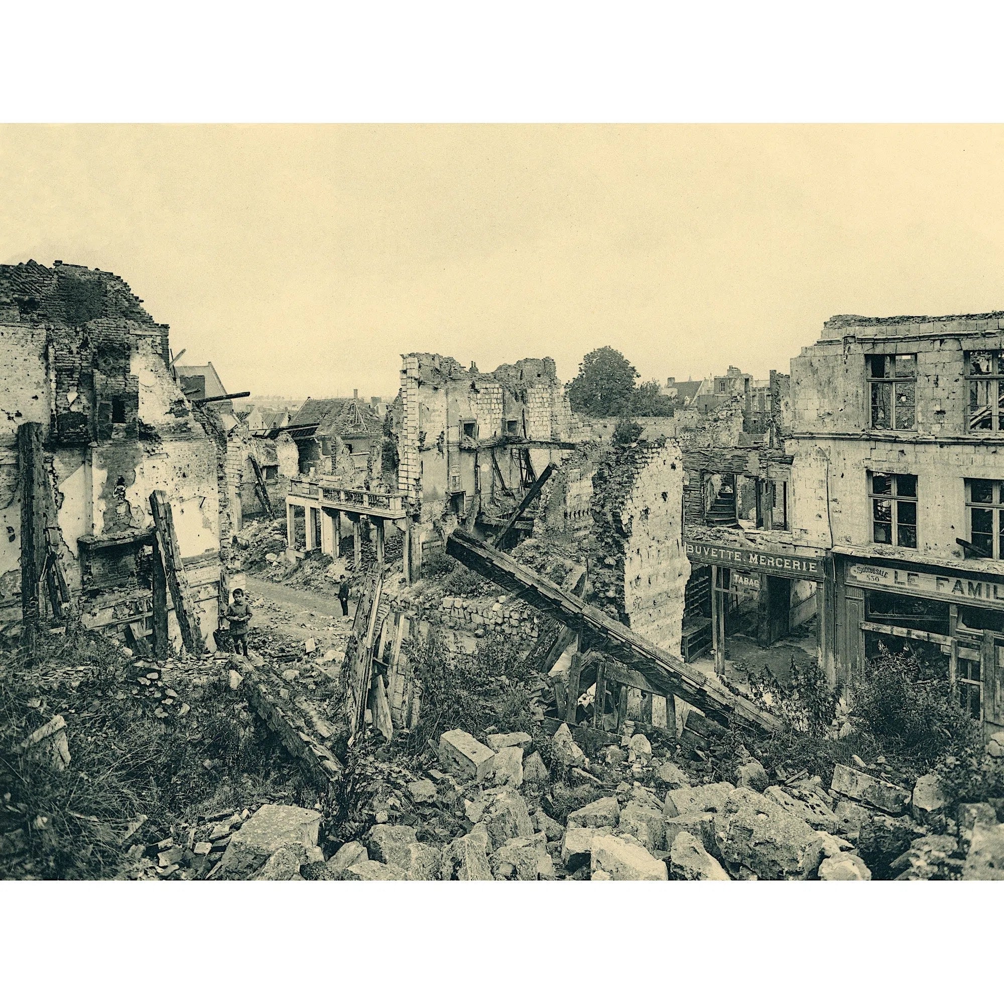 Arras, quartier Méaulens et du Rivage en 1918-Imagesdartistes