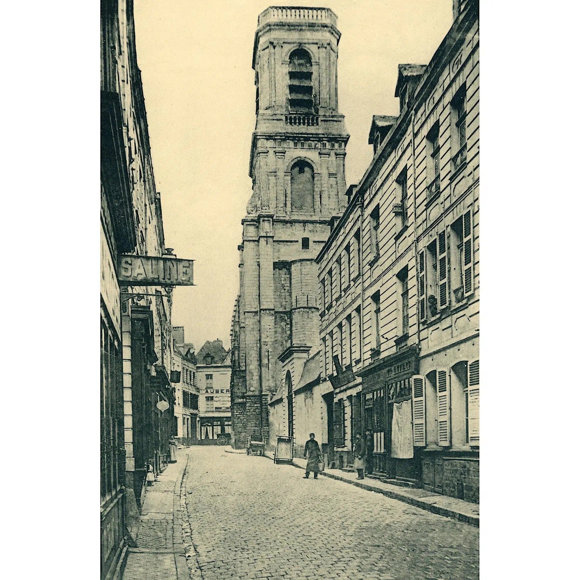 Arras, Tour de l'Eglise Saint-Jean-Baptiste en 1914-Imagesdartistes