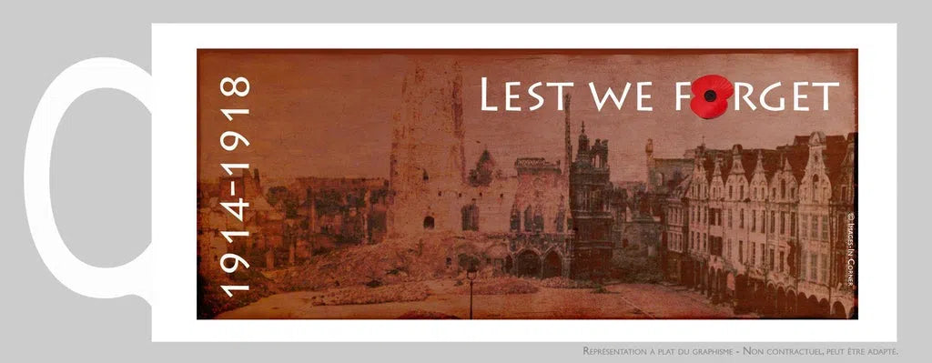 Bataille d'Arras: le beffroi en ruine-Imagesdartistes