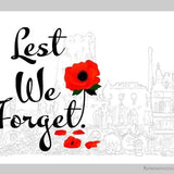 Bataille d'Arras: le beffroi en ruine - Lest we forget-Imagesdartistes