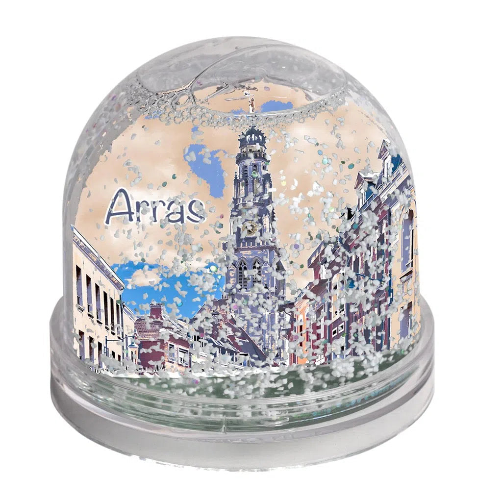 Boule à neige Beffroi d'Arras façon pastel-Imagesdartistes