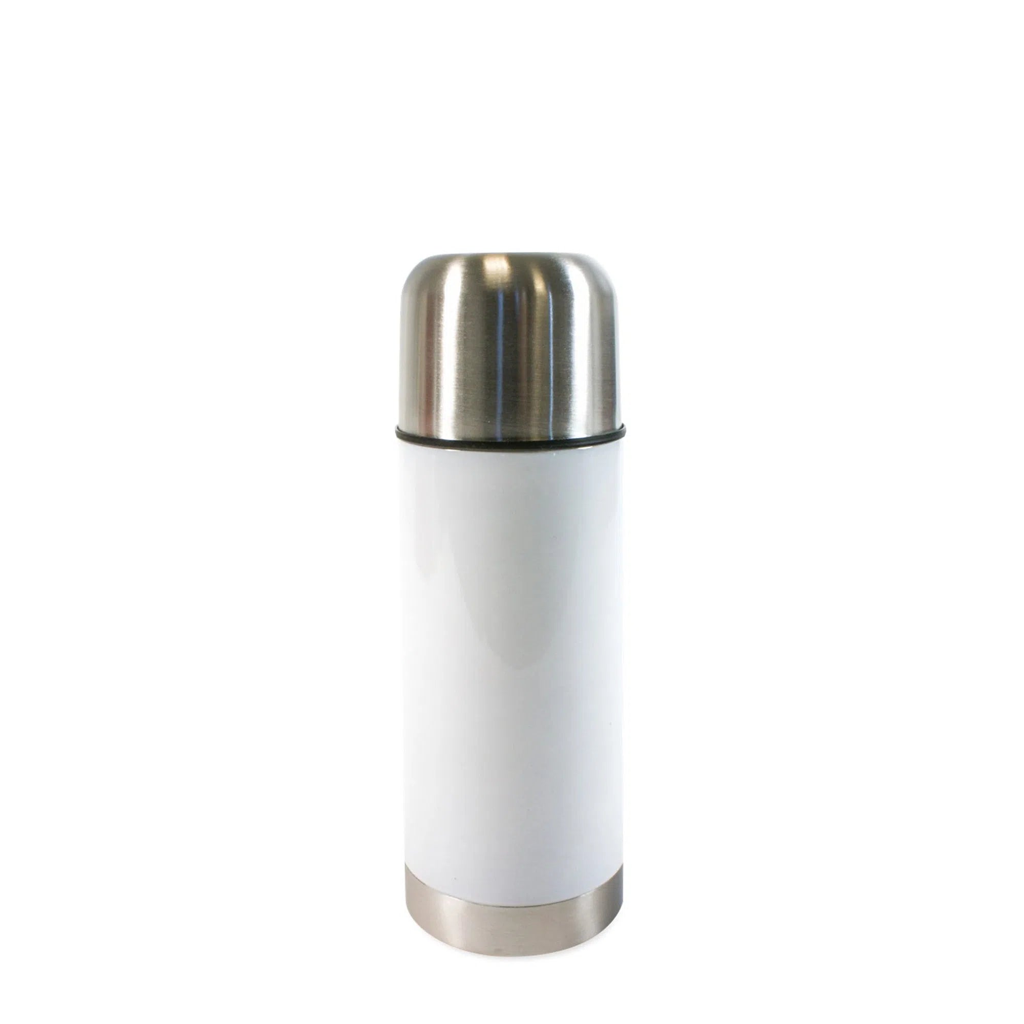 Bouteille isotherme en inox 350ml (blanc)-Imagesdartistes