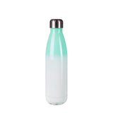 Bouteille isotherme en inox 500ml (blanc/aqua bouchon argent)-Imagesdartistes