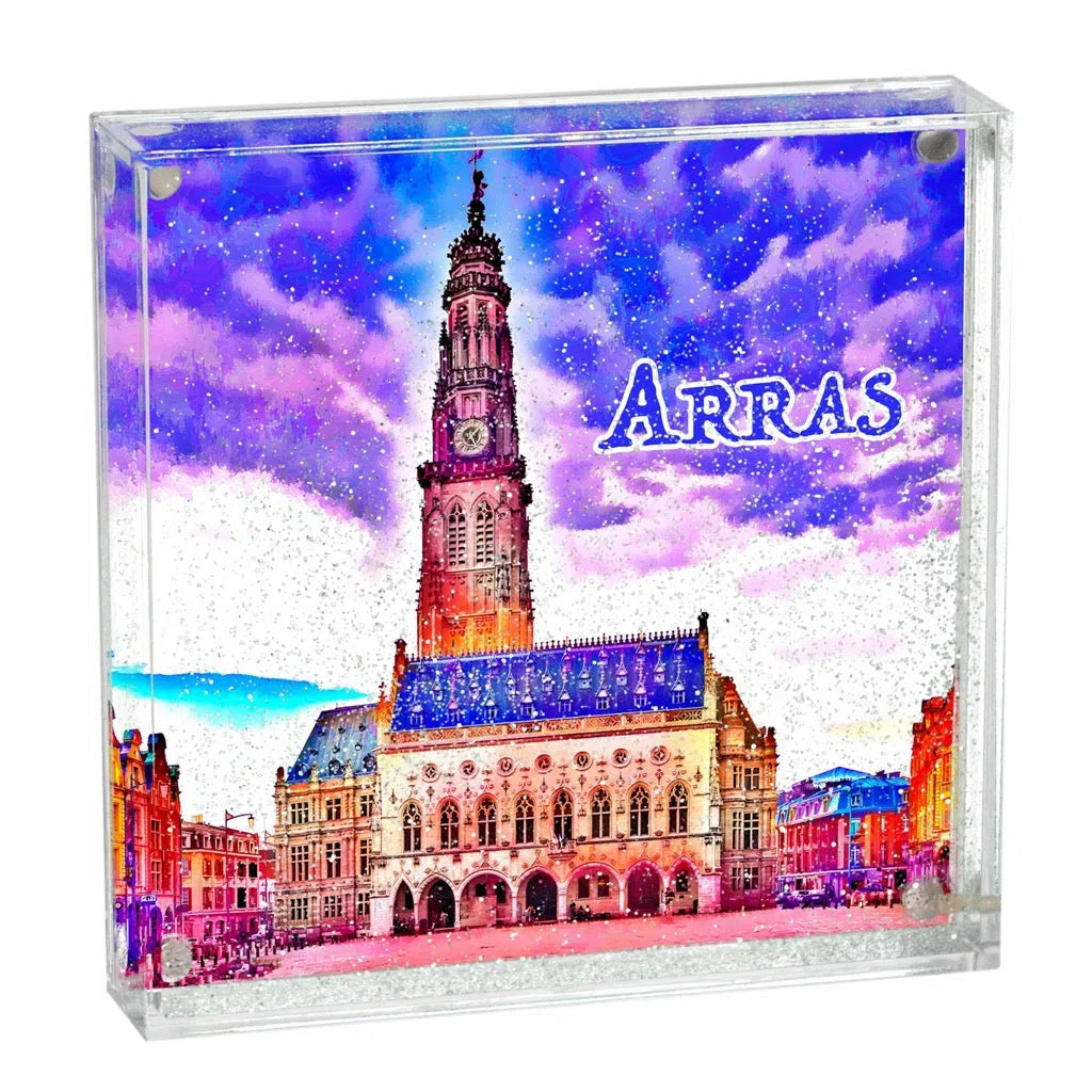Cadre magnétique Beffroi d'Arras Violet-Imagesdartistes