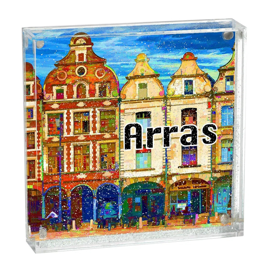 Cadre magnétique façades Places d'Arras version Cartoon-Imagesdartistes