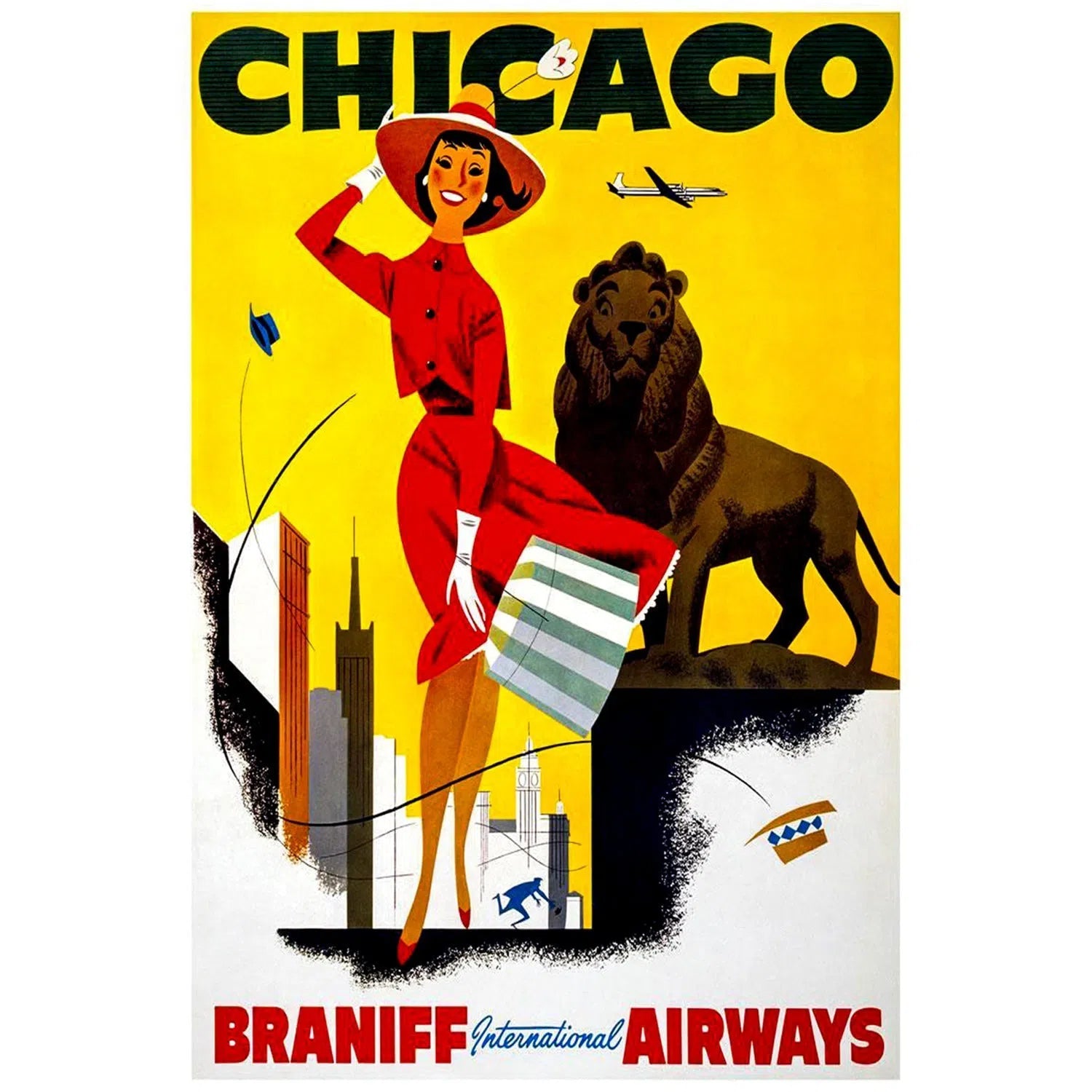 Chicago - Braniff airways-Imagesdartistes