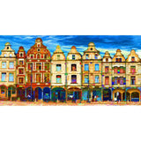 Façades d'Arras, version cartoon-Imagesdartistes