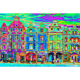 Façades des places d'Arras, version psyché vert (G)-Imagesdartistes