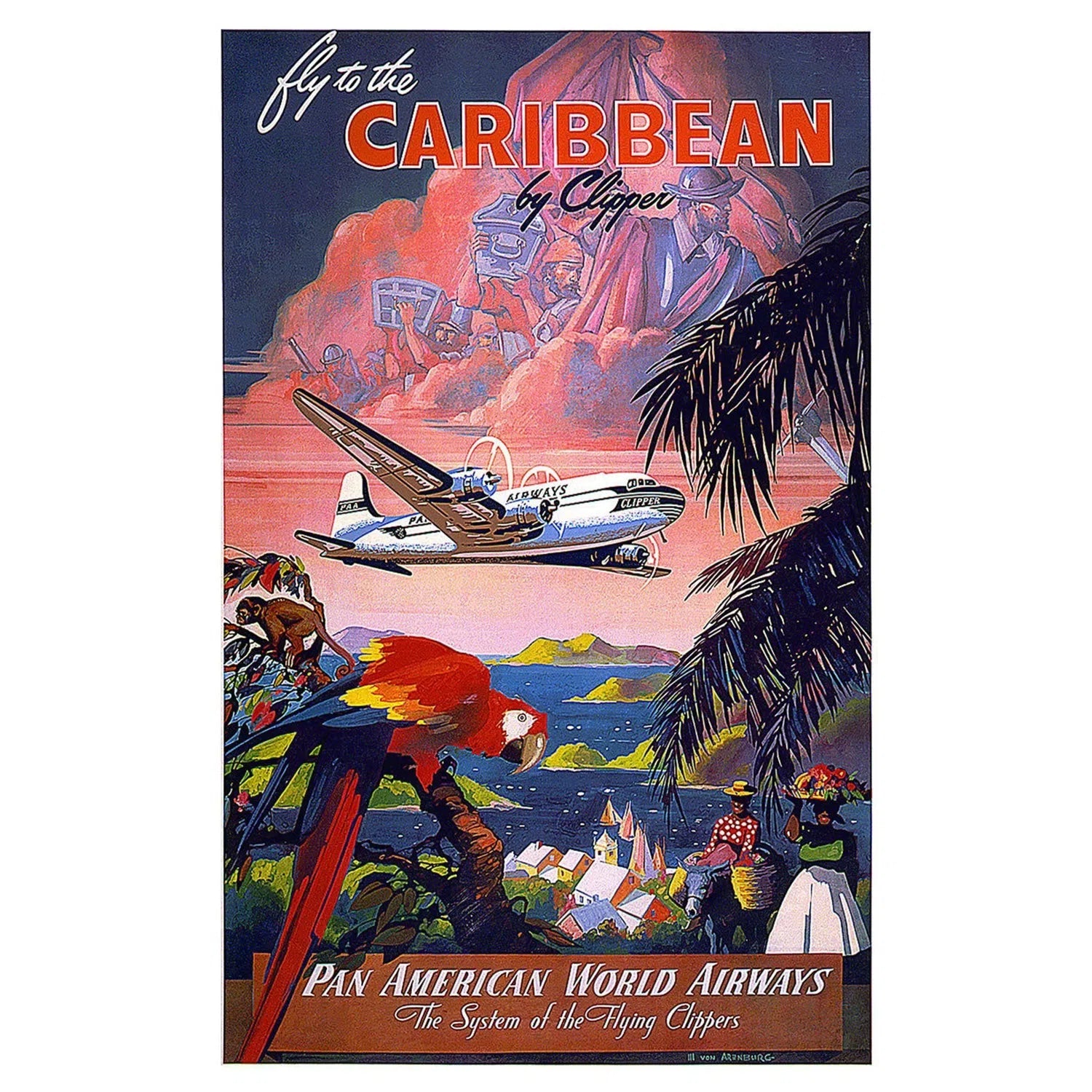 Fly to the Caribbean - Pan American World Airways-Imagesdartistes