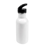 Gourde en acier inoxydable 600ml (Blanc)-Imagesdartistes
