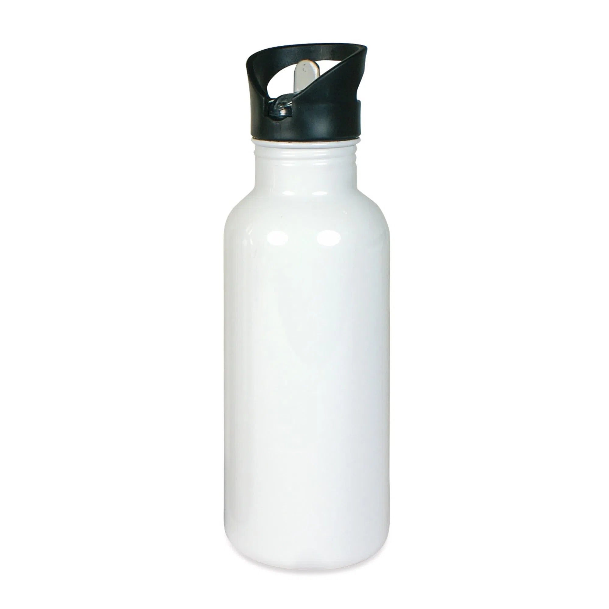 Gourde en acier inoxydable 600ml (Blanc)-Imagesdartistes