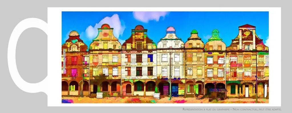 Arras, les façades de la grand-place-Imagesdartistes