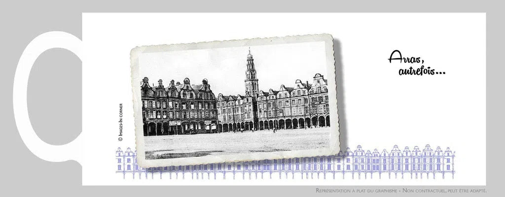Arras autrefois: Grand Place, vue vers le Beffroi-Imagesdartistes