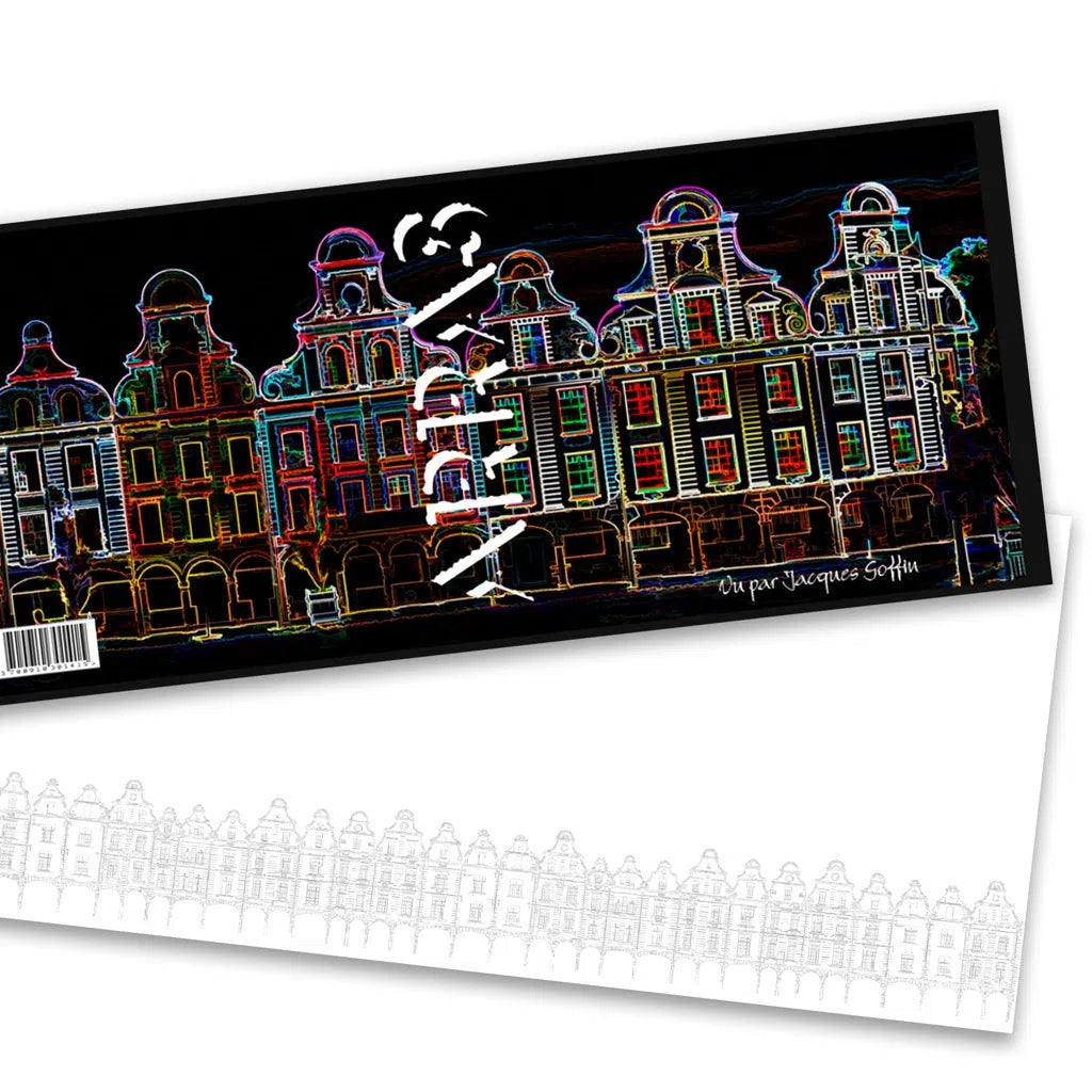 Arras, façades des 3 luppars, version colorlight-Imagesdartistes