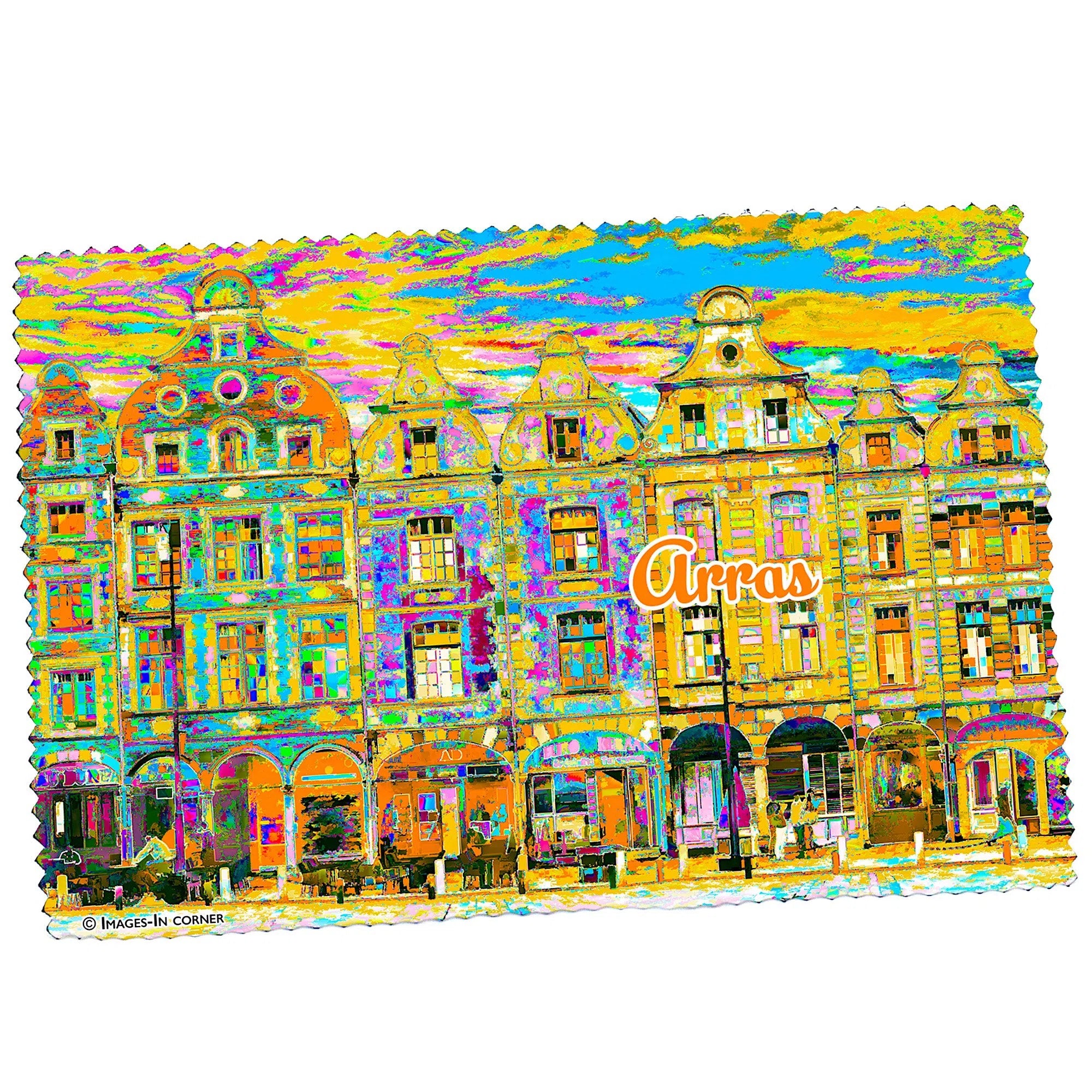 Arras, façades, version psyché jaune-Imagesdartistes
