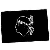 Drapeau Corse sur fond noir-Imagesdartistes