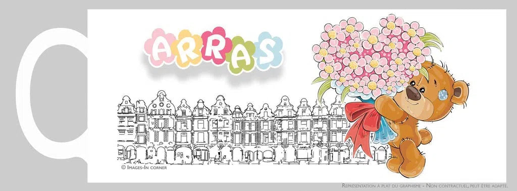 Un ourson vous offre des fleurs...-Imagesdartistes
