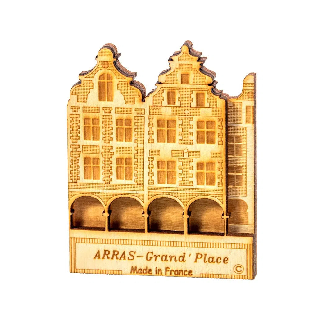 Magnet bois: Grand-Place, les façades-Imagesdartistes