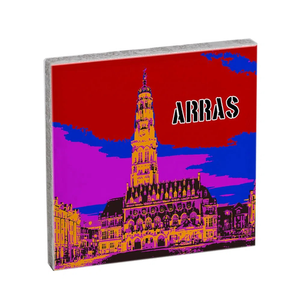 Beffroi pop art rouge-Imagesdartistes