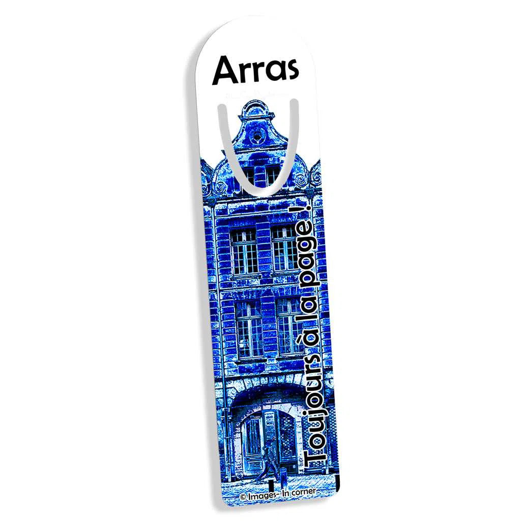 Marque-pages: façades bleu d'Arras-Imagesdartistes