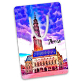 Marque-pages: le beffroi d'Arras rose-Imagesdartistes