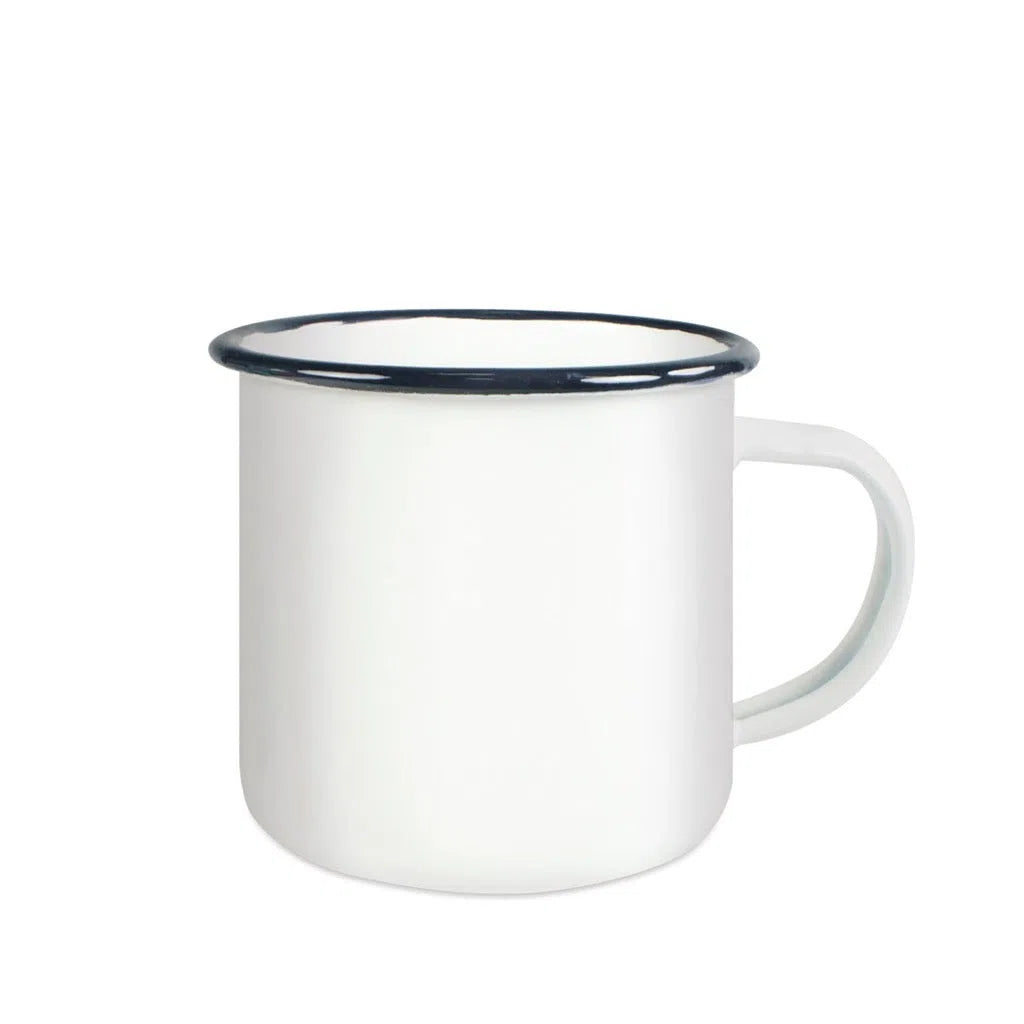 Mug métal émaillé blanc standard-Imagesdartistes