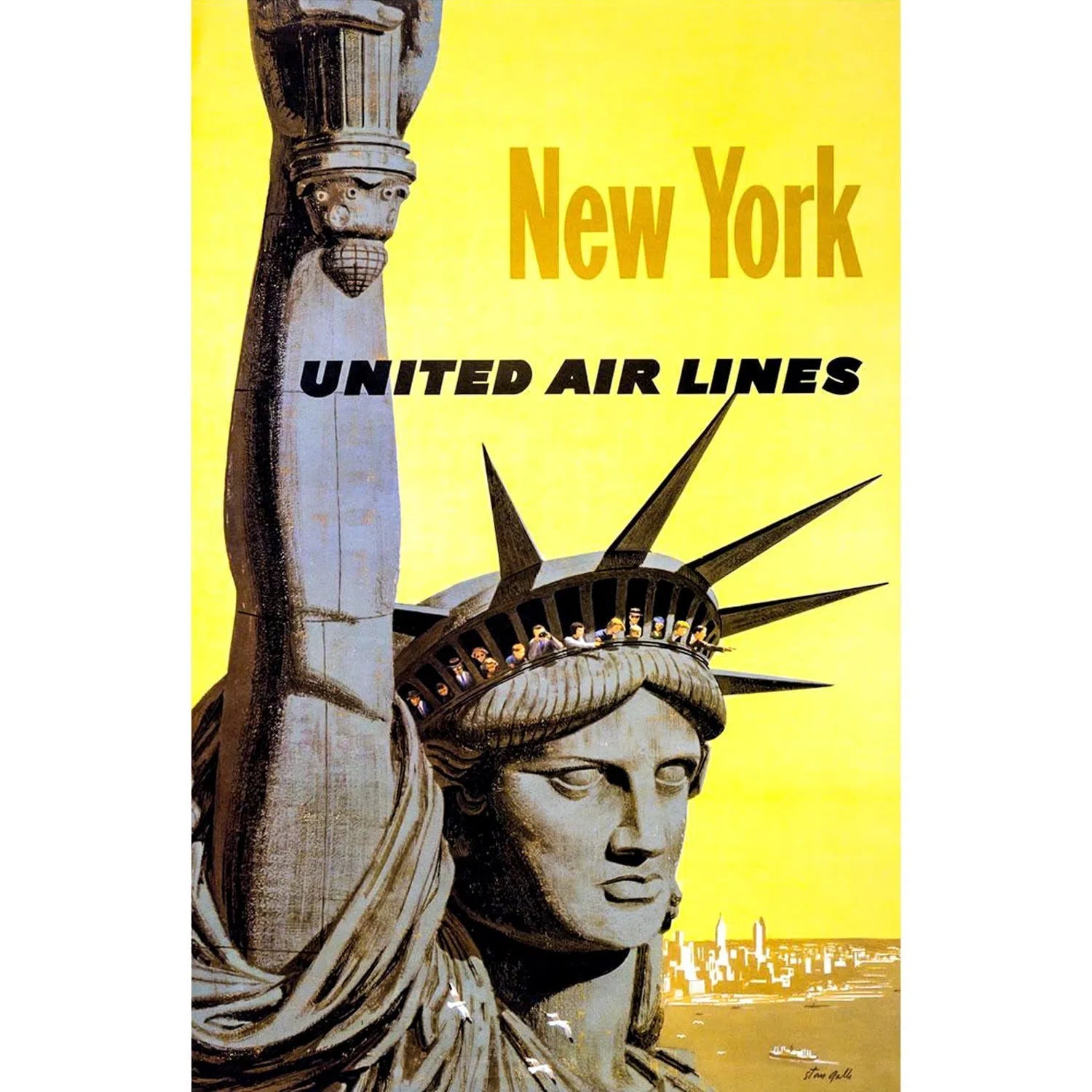 New York - United Airlines-Imagesdartistes