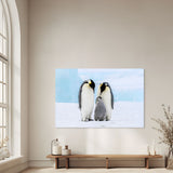 Emperor penguin family