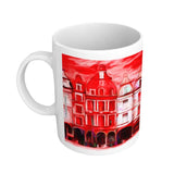 Arras, façades grand-place, version rouge-Imagesdartistes