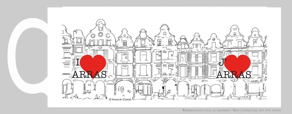 Arras, les façades des places + I love Arras-Imagesdartistes