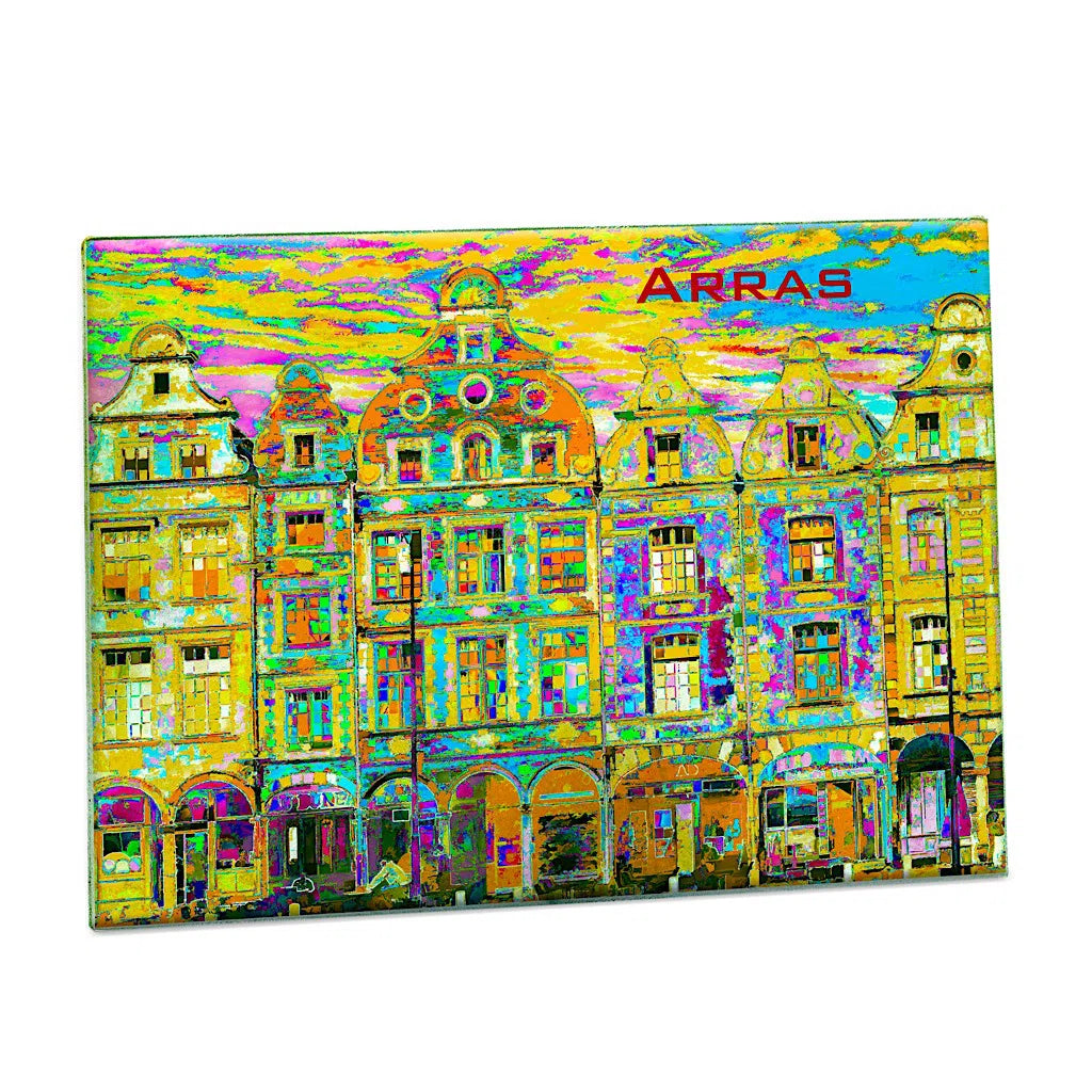 Les façades d'Arras, version psyche jaune-Imagesdartistes