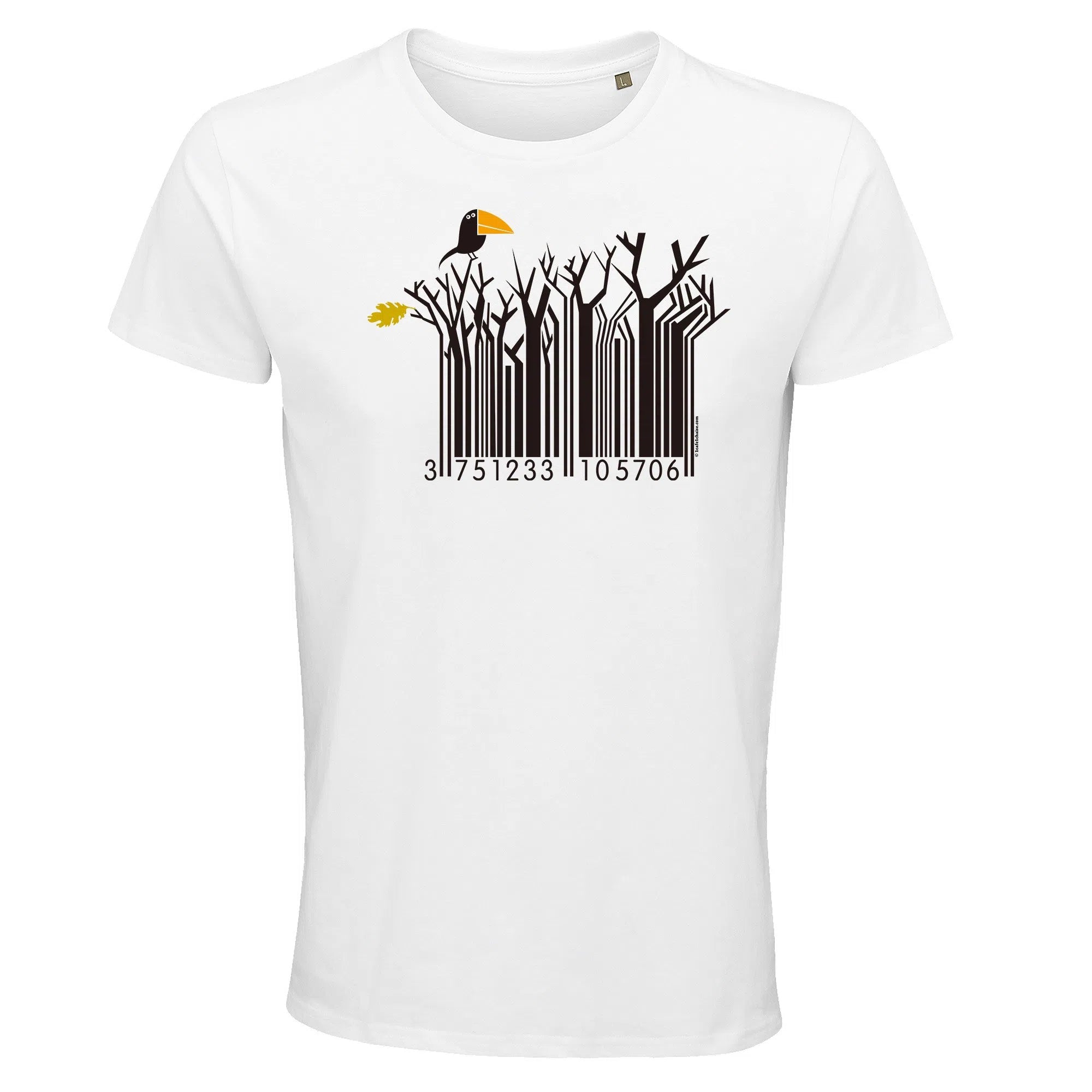 Un corbeau sur un barcode perché...-Imagesdartistes
