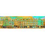 Panoramic view of the squares of Arras, yellow psyche version (3)